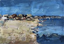 картина маслом берег в Нальчике