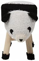 kare design пуф panda, коллекция "панда" 40*35*27, полиэстер, полиуретан, сосна, белый в Нальчике