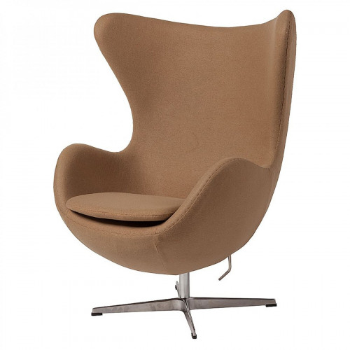 кресло egg chair темно-бежевое в Нальчике