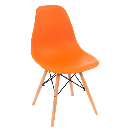 стул деревянный eames pc-015 оранжевый в Нальчике