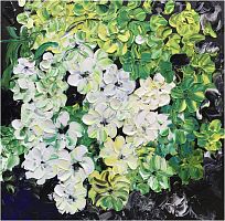 картина маслом красивые цветы 100*100 см. в Нальчике