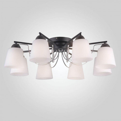 потолочная люстра eurosvet campana 70094/8 черный в Нальчике