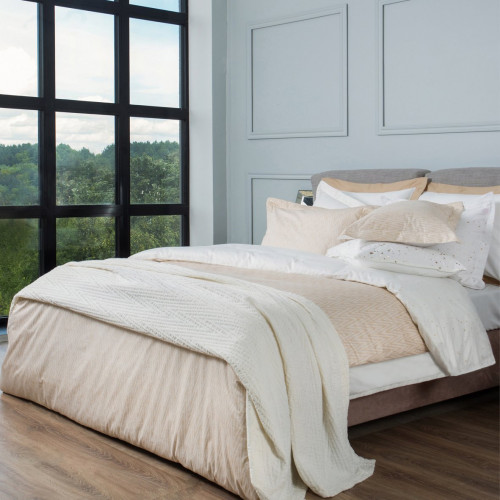 комплект постельного белья decoflux сатин семейный twist gold в Нальчике