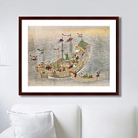 картина: scenes of traders in nagasaki, 1750г. в Нальчике
