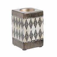 подсвечник керамический квадратный с геометрическим узором, 11 см в Нальчике