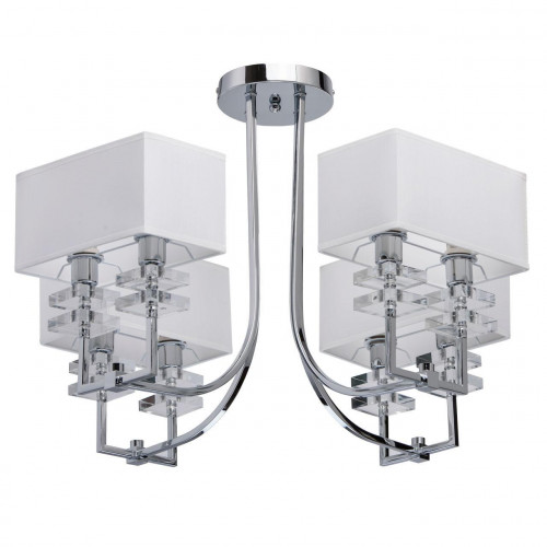 потолочная люстра mw-light прато 1 101010708 белая в Нальчике