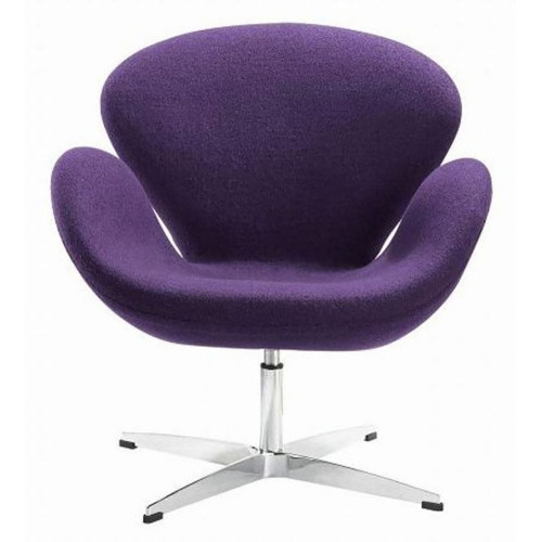 кресло swan chair шерсть фиолетовое в Нальчике