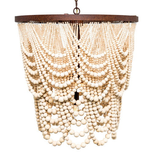 люстра «вандербилт» бусины из древесины нанизанные на нити в Нальчике