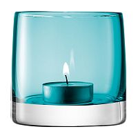 подсвечник стеклянный бирюзовый для чайной свечи light colour, 8,5 см в Нальчике