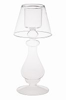 подсвечник стеклянный в виде лампы ночник, 27 см в Нальчике