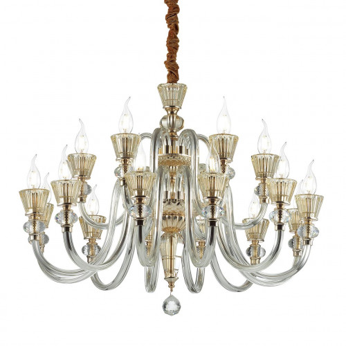 подвесная люстра ideal lux strauss sp18 золото в Нальчике