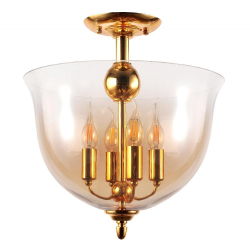 потолочный светильник crystal lux atlas pl4 gold в Нальчике