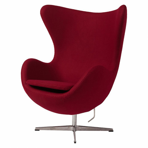кресло egg chair бордовое в Нальчике