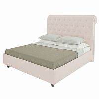 кровать подростковая с мягкой спинкой 140х200 светло-бежевая sweet dreams в Нальчике