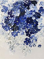 картина маслом фиалки цветут 90*120 см. в Нальчике