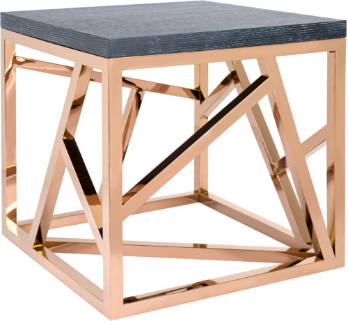 стол журнальный geometric графит, золото коричневый в Нальчике