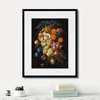 картина: a festoon of fruit hanging from a blue ribbon, 1671г. в Нальчике
