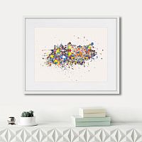 картина: рим, оптимистическая абстракция, 2016г. в Нальчике