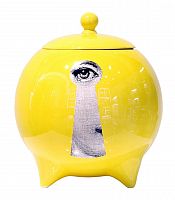 декоративная ваза с крышкой пьеро форназетти la chiave yellow в Нальчике