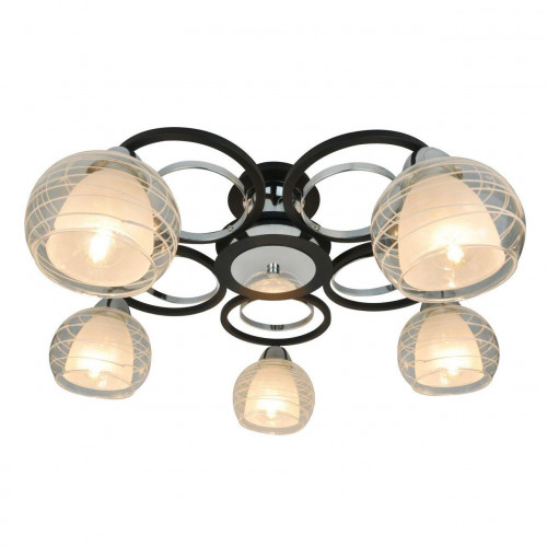 потолочная люстра arte lamp ginevra a1604pl-5bk в Нальчике