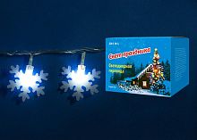 светодиодная гирлянда «снежинки-2» 700см (07935) uniel uld-s0700-050/dta white ip20 snowflakes-2 в Нальчике