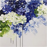 картина маслом синие пионы 100*100 см. в Нальчике