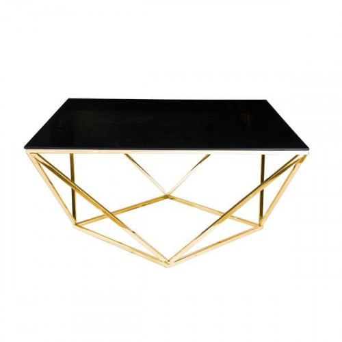стол журнальный geometry золотой, чёрный в Нальчике
