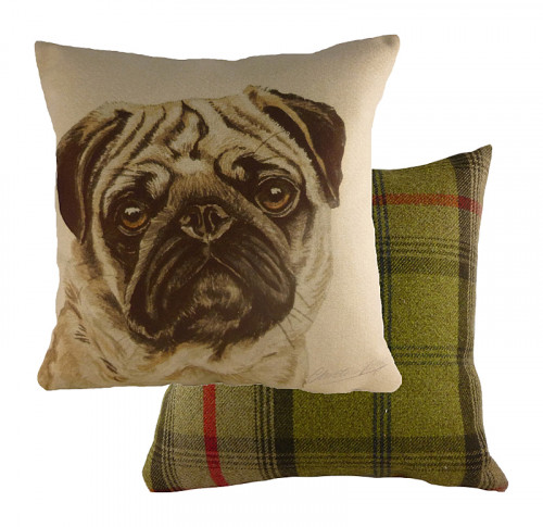 подушка с принтом waggydogs pug в Нальчике