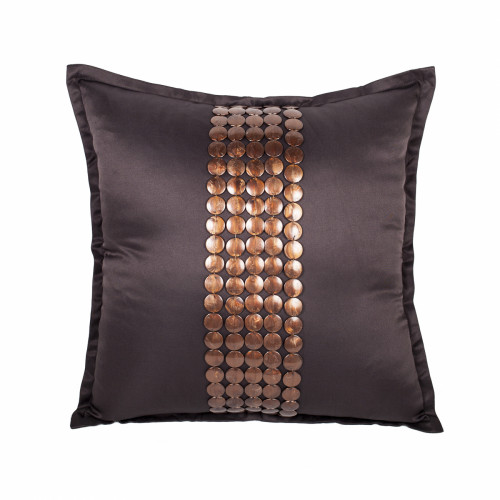 декоративная подушка handwork exclusive квадратная коричневая в Нальчике