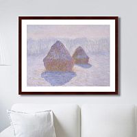картина: haystacks (effect of snow and sun), 1891г. в Нальчике