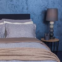 комплект постельного белья decoflux сатин 1.5 спальный versaille grey в Нальчике