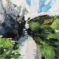 картина маслом зеленая тропа в Нальчике