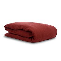 пододеяльник изо льна бордового цвета essential 150х200 в Нальчике