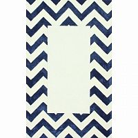 ковер zig zag синий с квадратом 240х330 в Нальчике