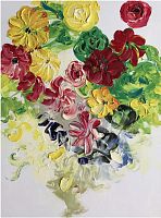 картина маслом разноцветные лилии 90*120 см. в Нальчике