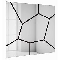 зеркало большое квадратное черное слоу-1 в Нальчике