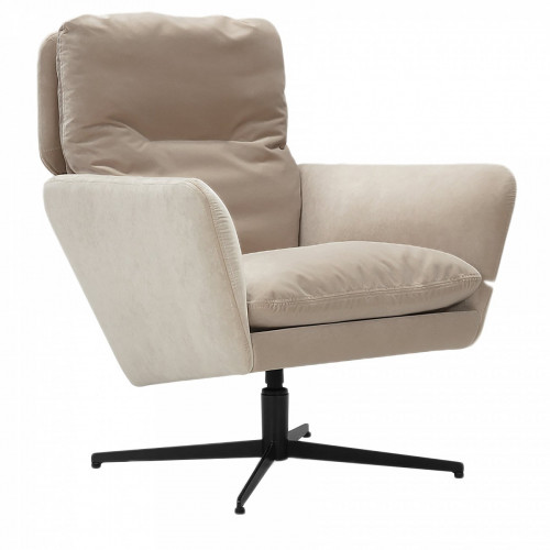 кресло amy с черными ножками молочное в Нальчике