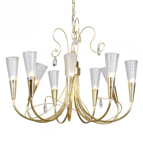 люстра дизайнерская fred золото прозрачная в Нальчике