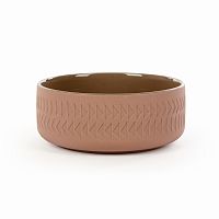 тарелка tactile диаметр 15 коричневый в Нальчике