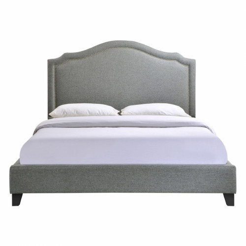 кровать двуспальная 160х200 серая cassis upholstered в Нальчике