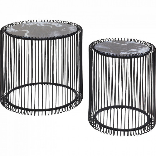 столик приставной wire черный 45x45x46 в Нальчике