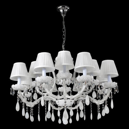 подвесная люстра crystal lux blanca sp12 белая в Нальчике