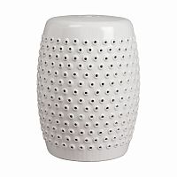 керамический столик-табурет cutwork garden stool белый в Нальчике