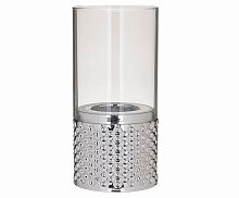 подсвечник серебряный металлический со стеклом silva, 23 см в Нальчике