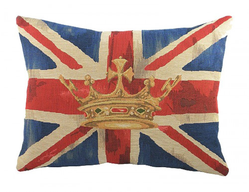 большая подушка с британским флагом crown blue в Нальчике