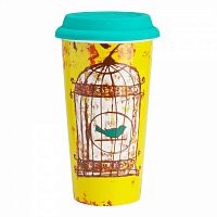 термостакан с силиконовой крышкой bird in cage в Нальчике